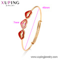 52028 Xuping Jewelry fashion Lipsticks diseño de brazalete de oro simple